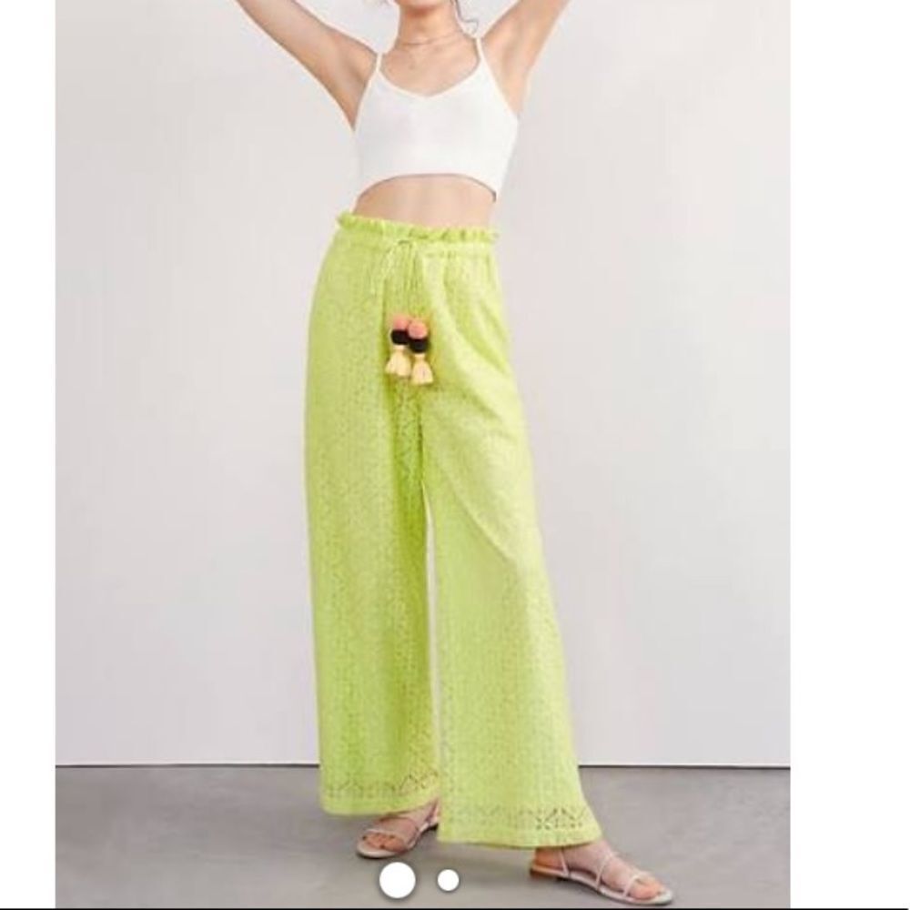 Anthropologie Lacy-wide-leg-trousers 